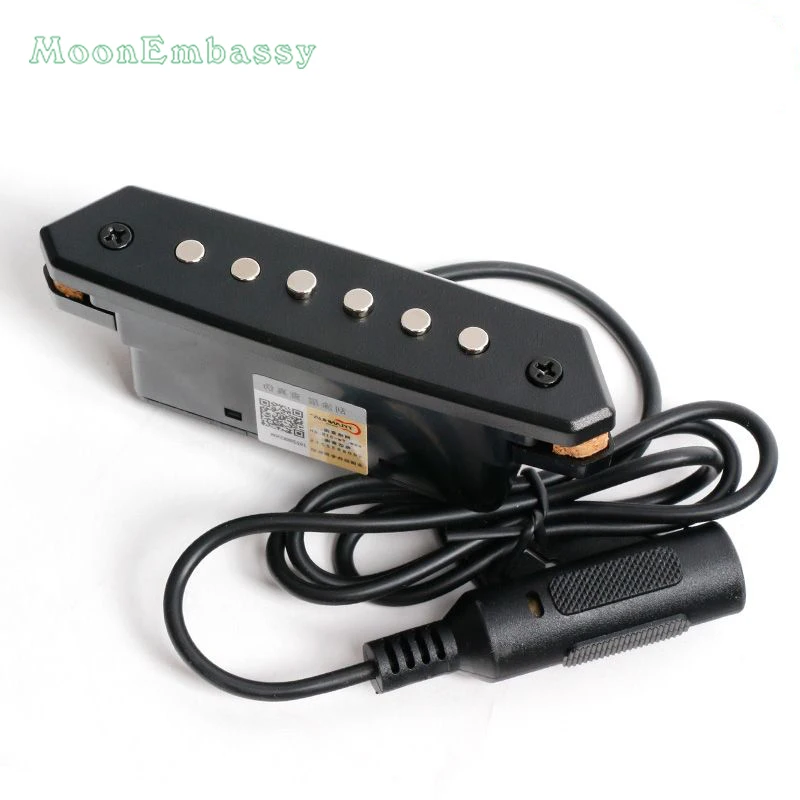 MoonEmbassy A-710 Portable Acoustic Guitar Pickup Preamp System for 39-42 inch Guitar Pickups Parts Accessories