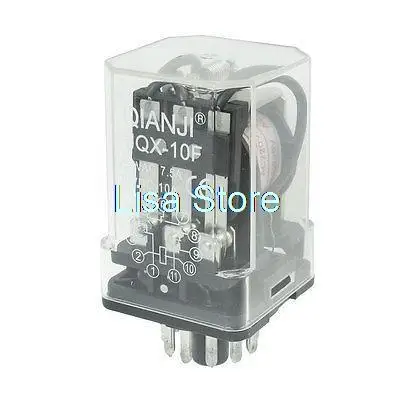 AC 220V Coil Electromagnetic Relay 11 Pins 3PDT 3 NO 3 NC JQX-10F-3Z