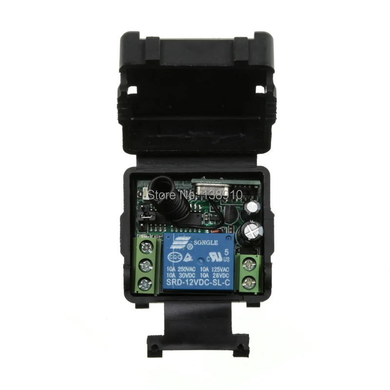 Hot DC12V 24V 1CH 1 CH Wireless Remote Control Switch 10A relay Receiver Module RF Transmitter with 315/433 Mhz Remote Controls