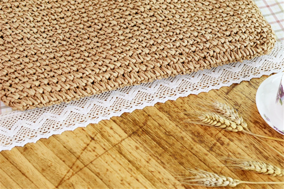 Frauen Handtasche Sommer Strand Tasche Rattan Gewebt Handarbeit Gestrickte Stroh Große Kapazität Totes Leder Frauen Schulter Tasche Böhmen Neue – Detail 16