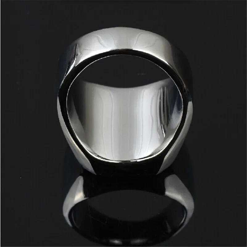 Fashion Men\'s  Polished Signet Solid 316L Stainless Steel Biker Ring Men\'s Jewelry