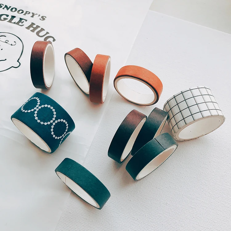 SIXONE 10 Roll Sweet Macarons Color And Paper Washi Tape Set Diy Hand Account Part Secant Decorative Sticker Diary Note