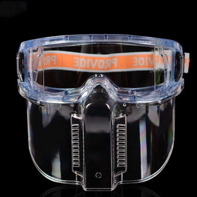 Full-face Safety Mask PC Lens Detachable Welding Polishing Dust-proof Transparent Protect Splash-proof Chemical Kitchen