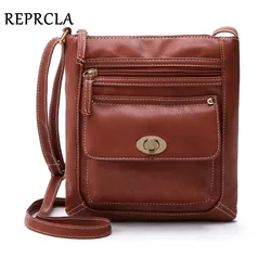 Nowa w europejskim stylu kobiety Messenger torby przenośny przycisk panie torba na ramię Crossbody Vintage PU skórzane torby damskie A582