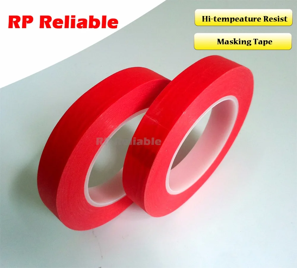 1x 5mm*33 meters *0.25mm High Temperature Resist Adhesive Tape PET Mix Paper for PCB SMT, ESD Coating, Automobile Coating Mask