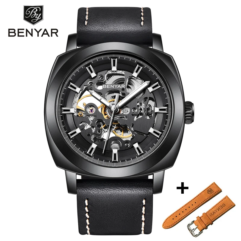 

BENYAR Fashion Mechanical Set Men Watch Waterproof Classic Luxury Automatic Business Male Wrist Watch Sport Relogio Masculino