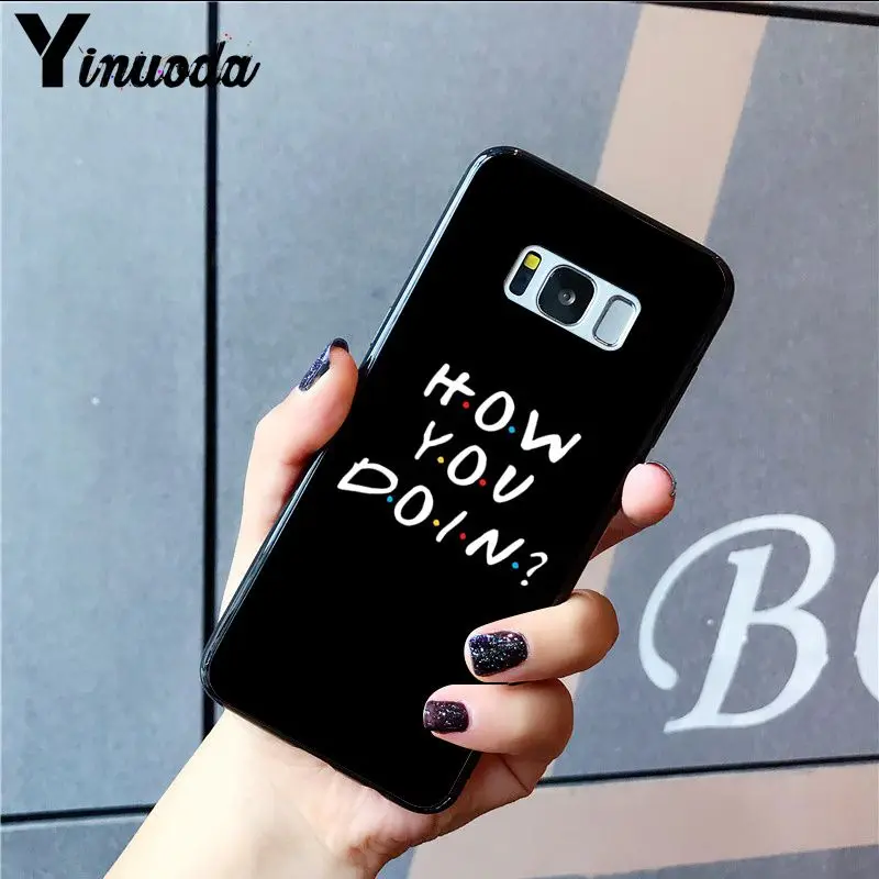 MaiYaCa Central Perk Coffee friends tv show how you doin Phone Case Cover for Samsung S9 S20 S10 Plus S10E S6 S7 S8 S9 S9Plus