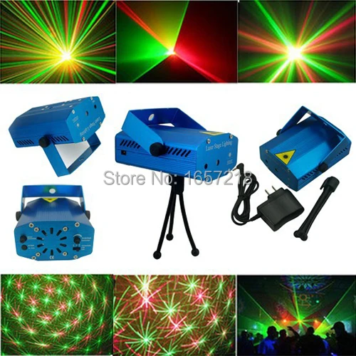 

New Portable multi led Projector DJ Disco Light music Stage lights Xmas Party wedding club show Laser Lighting projector Blue