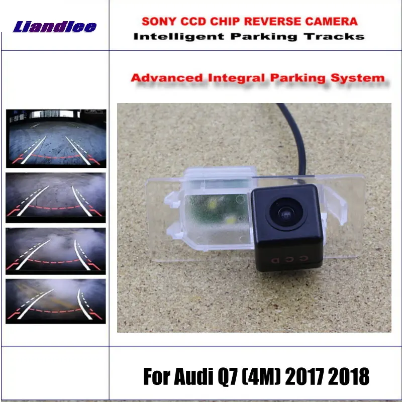 

For Audi Q7 4M 2017 2018 Car Backup Rear View Camera Intelligent Parking Dynamic Trajectory Reverse NTSC RCA AUX CAM