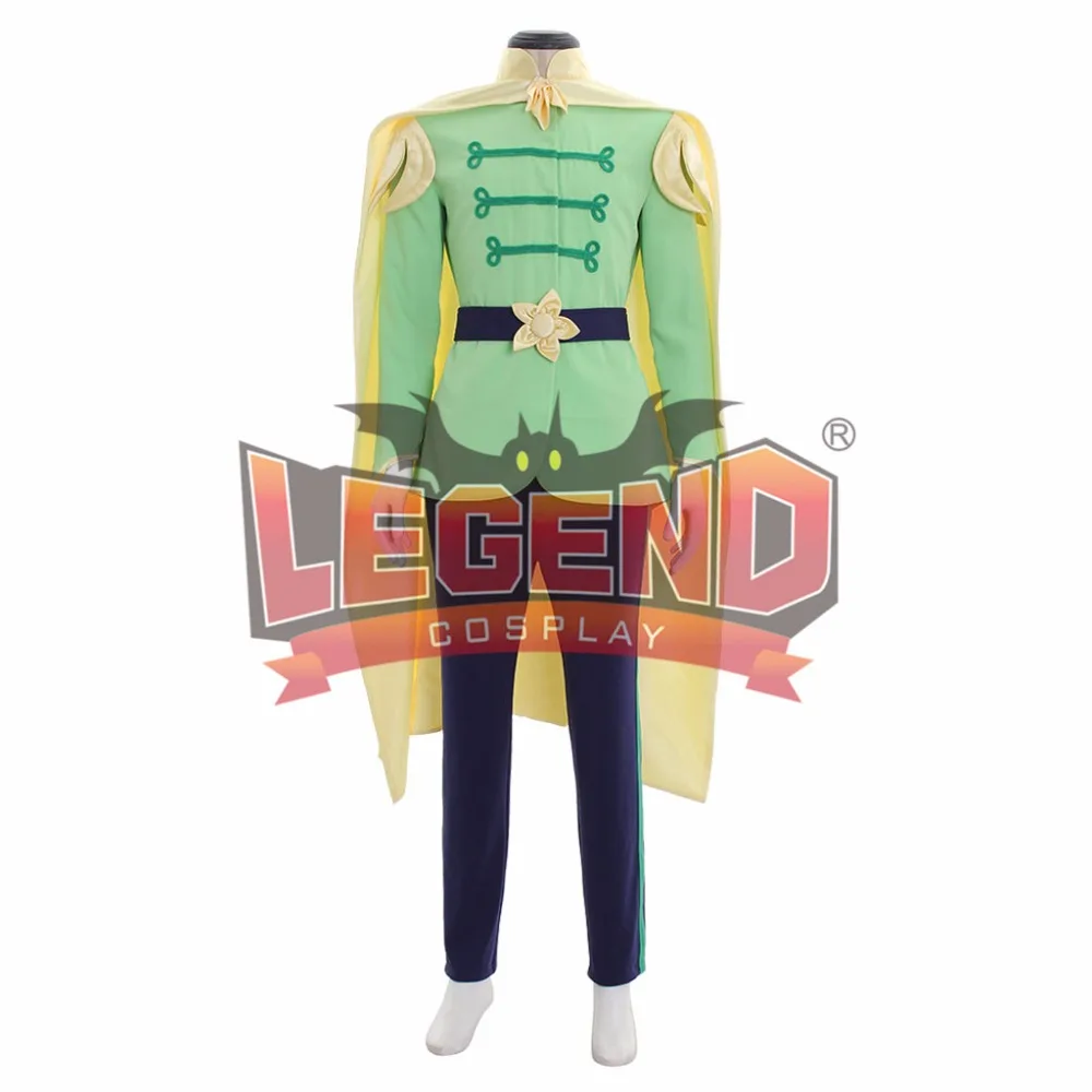 The Frog Prince Naveen outfit Halloween Adult Men Cosplay Costume price charming outfit with cloak men's outift custom made