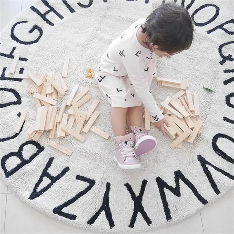 English Alphabet Printing Carpet Child Play Mat/Rugs Baby Kids Game Crawl Gym Activity Mats Blanket Developing Carpets Floor Rug