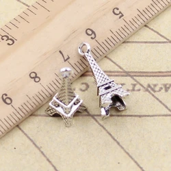 20pcs Charms Eiffel Tower Paris 23x9x9mm Tibetan Silver Color Pendants Antique Jewelry Making DIY Handmade Craft