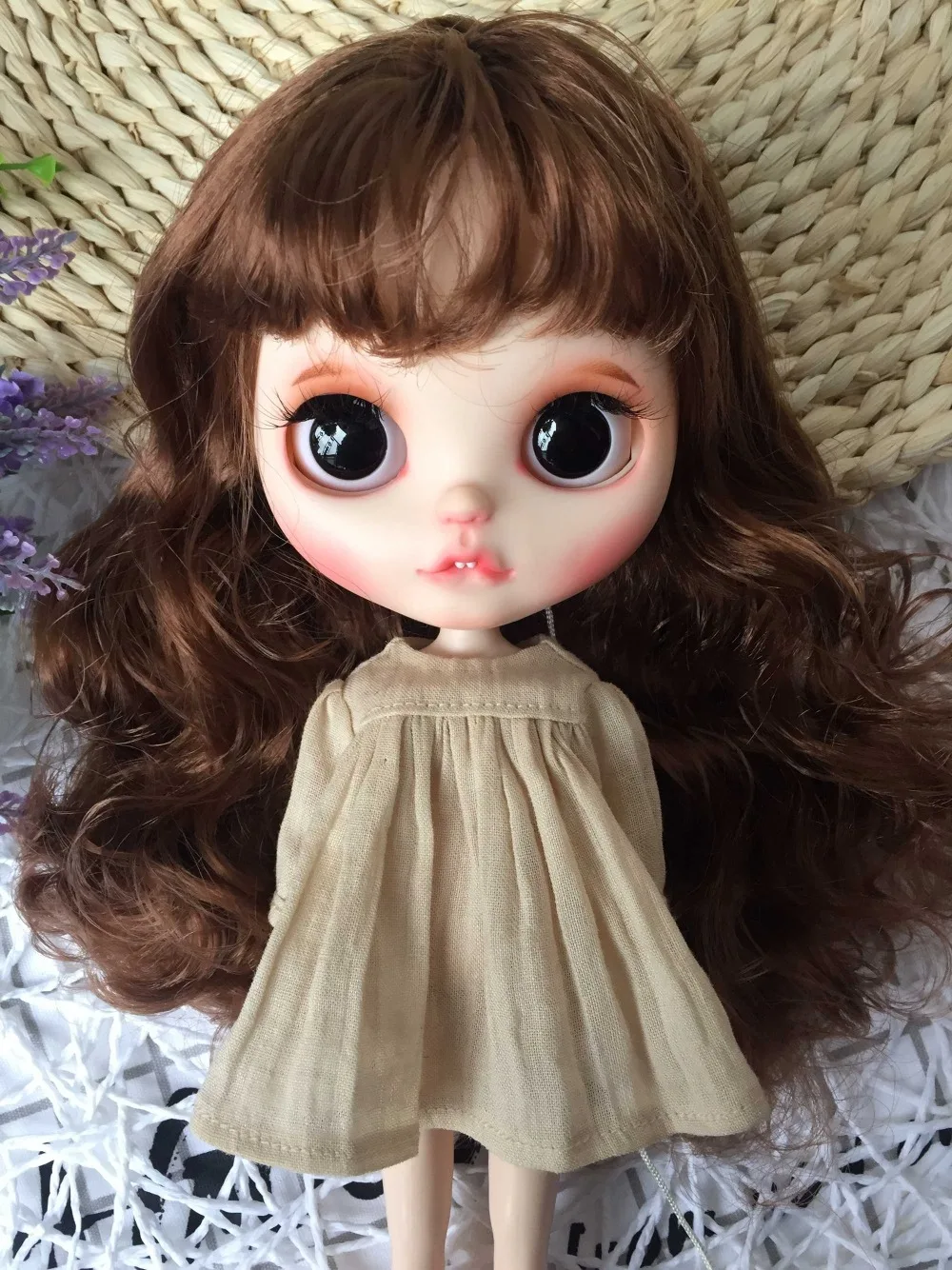 customization doll DIY Nude blyth doll For Girls not include clothes The eye chips are random 319