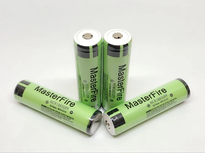 

MasterFire 4pcs/lot Original Protected NCR18650PF 18650 3.7V 2900mAh Rechargeable Lithium Battery 10A Discharge For Panasonic