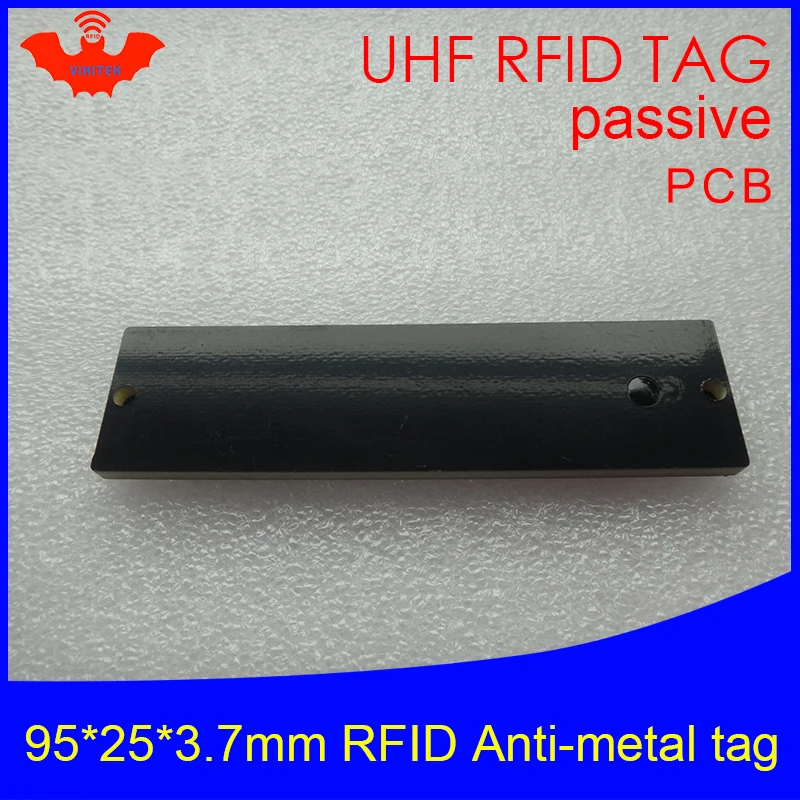 UHF RFID anti-metal tag 915mhz 868mhz Alien Higgs3 EPCC1G2 6C 95*25*3.7mm long reading distance PCB smart card passive RFID tags