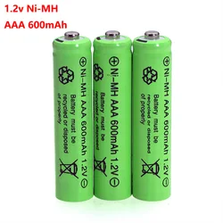 6 sztuk 1.2v NI-MH AAA baterie 600mAh akumulator nimh 1.2V Ni-Mh aaa do elektrycznego zdalnie sterowanym samochodowym zabawka RC ues