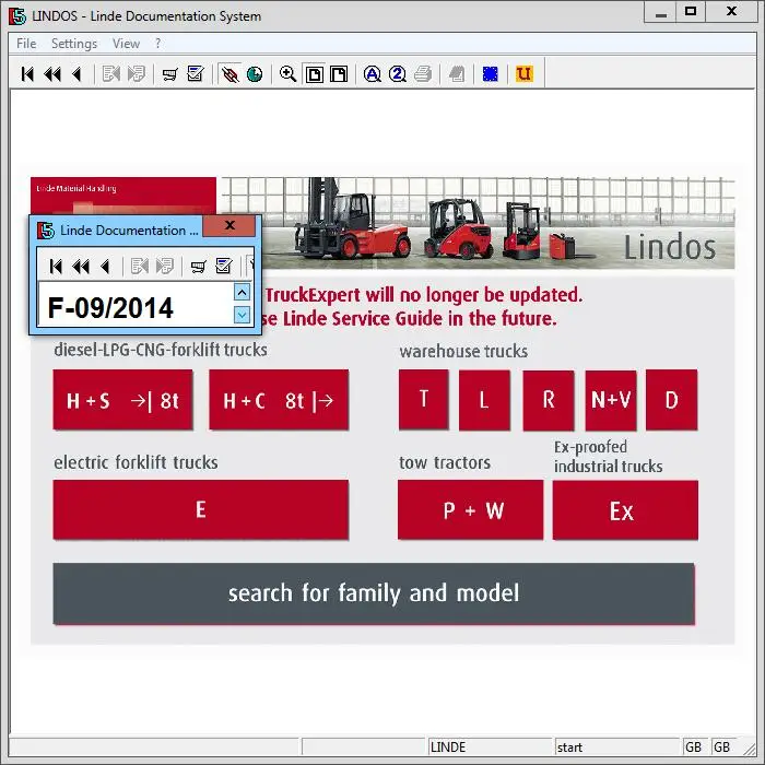 

Linde forklift LINDOS Truck Diagnostic software