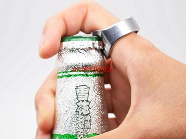 Fedex DHL Free Shipping 2015 Newest Stainless Steel Beer Bar Tool Finger Ring Bottle Opener 22mm Size R01 ,500pcs/lot