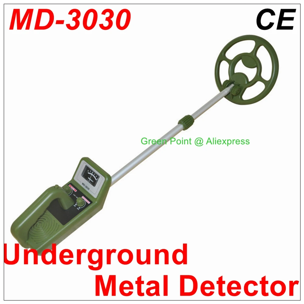 MD-3030 Adjustable Underground Metal Detector Green Color MD3030 Gold detector Explore Gold Finder Tool Metal Detector Accessory