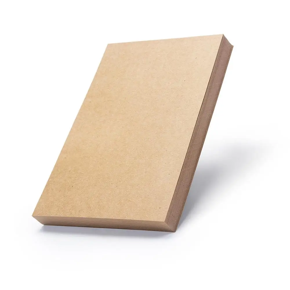 50pcs A5 Kraft paper Hard Kraft Paper DIY Handmake Card Making Craft Paper Thick Paperboard Cardboard