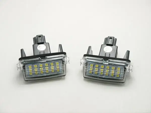 2Pcs WHITE LED REAR LICENSE PLATE LIGHTS LAMPS for Fortuner (2016-2021)