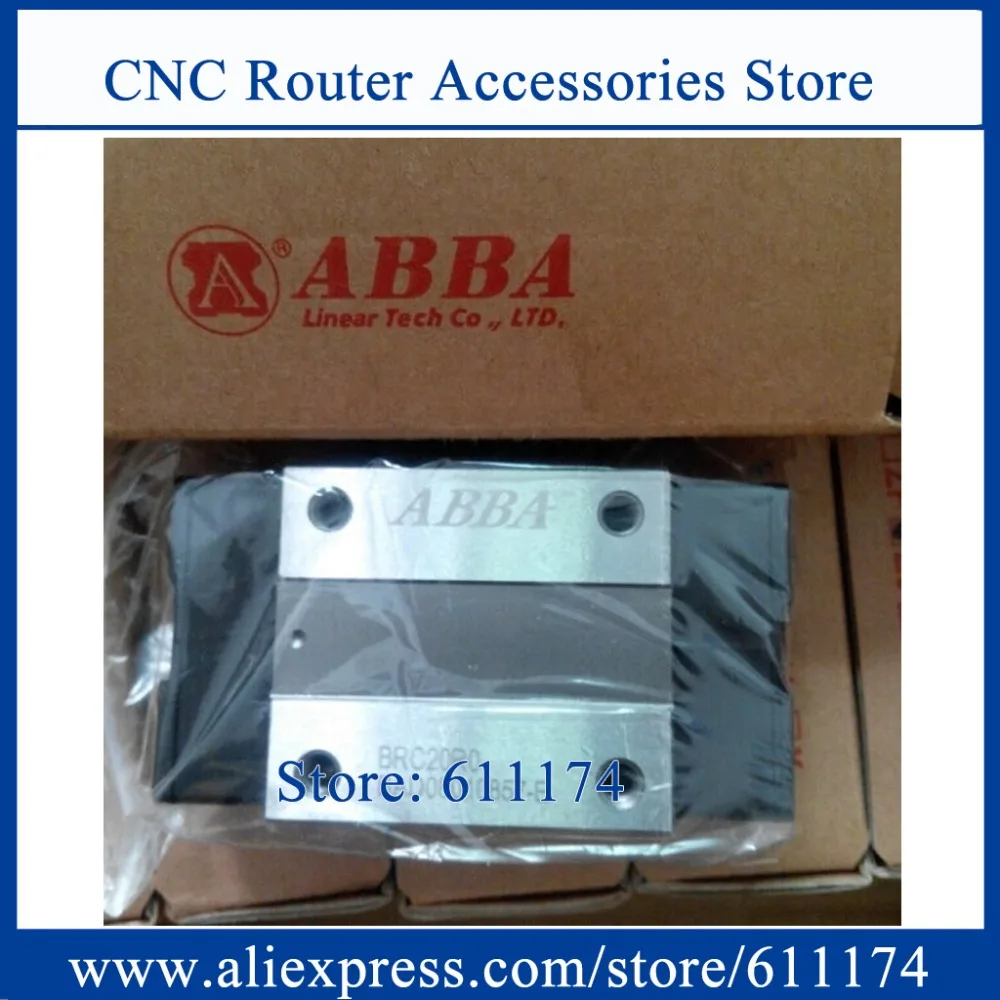 Original Taiwan ABBA Linear bearings BRS25B, slider block BRC25U0, Square slider blocks BRC25UO