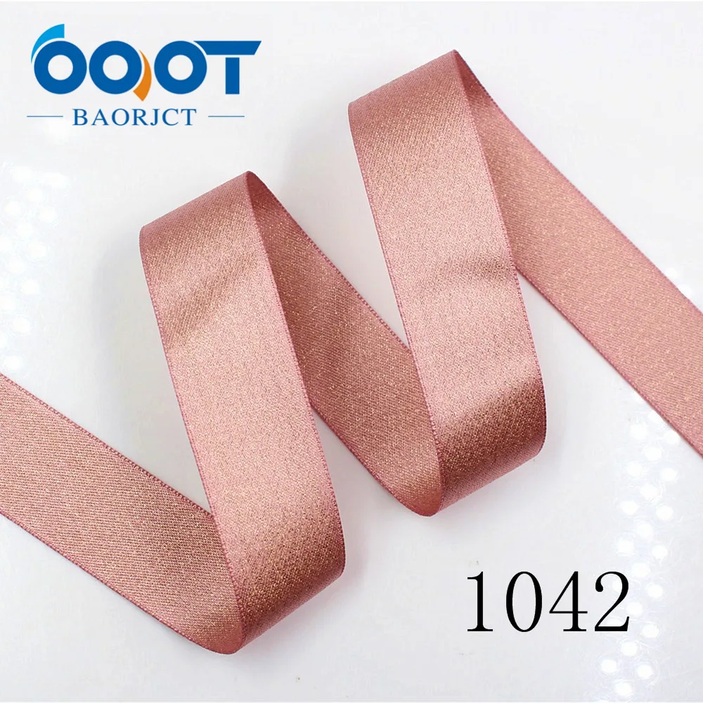 OOOT BAORJCT 1712292 25mm 10 yards Double-sided gold ribbon Thermal transfer Printed grosgrain Wedding Accessories DIY  material