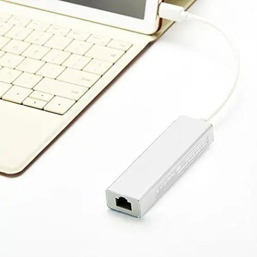 USB-C auf 3 Ports USB3.0 Aluminium tragbarer Ultra-Speed-USB-Hub mit Ethernet-Anschluss