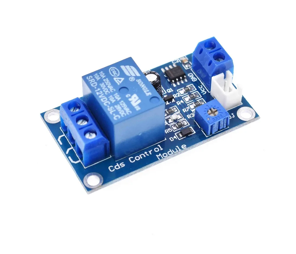 The automatic control module 12V photorelay light photosensitive resistor XH-M131 brightness switch module