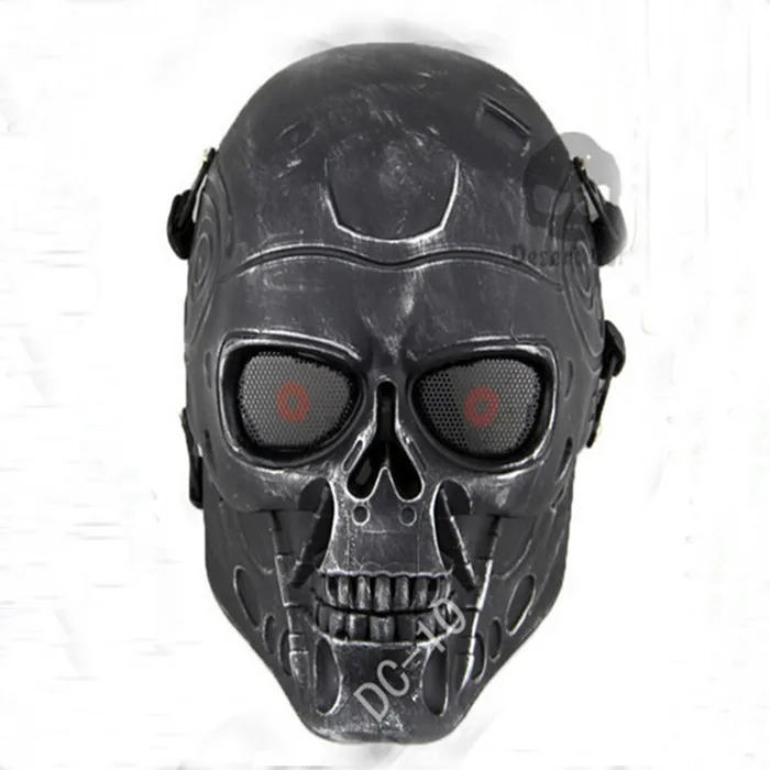 Halloween New Terminator mask Full Face Airsoft Mask Survival CS Wargame Field game Cosplay Terminator Movie Military Army mask