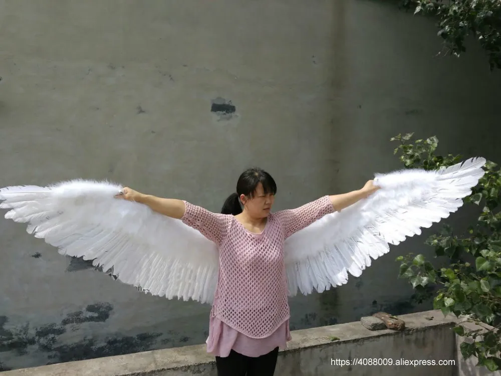 Pure handmade fashion white soft Fairy angel wings Girls' creative props for stage performance shooting Party decorations