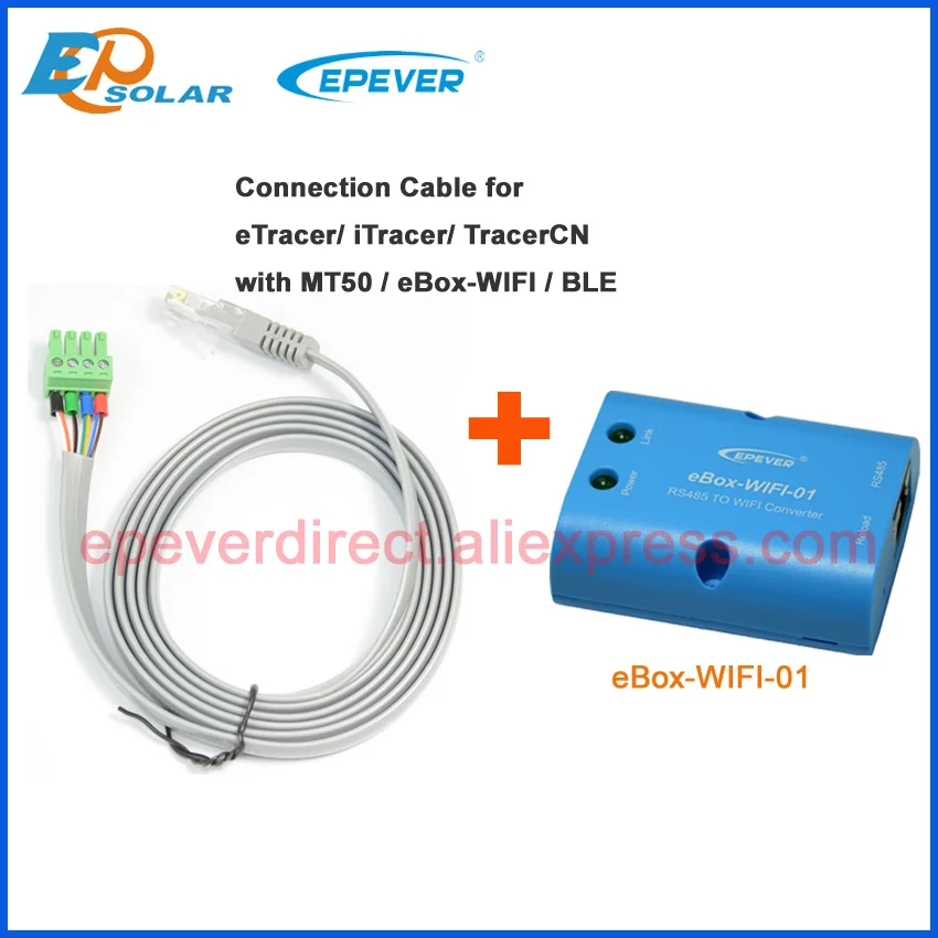 CC-RJ45-3.81-150U cable for connect MT50 BLE Wifi with EPEVER controller IT ET CN series