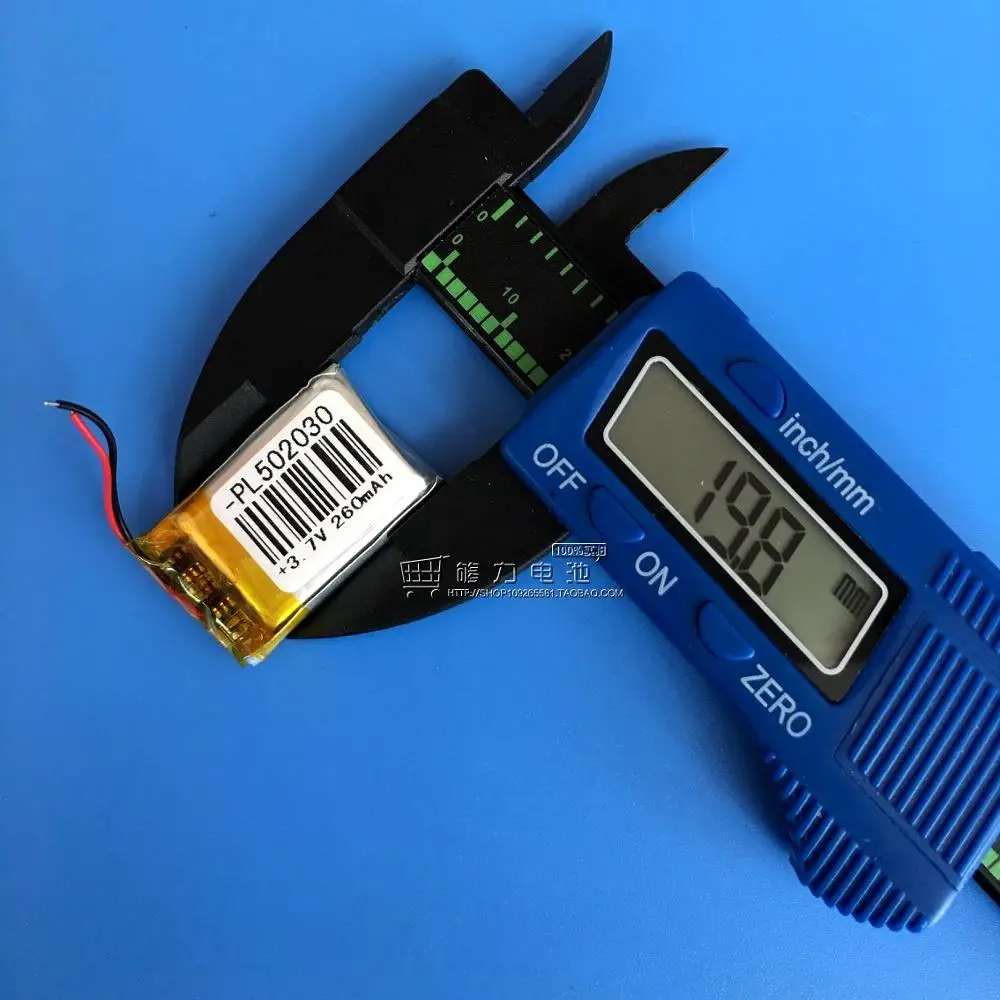 جديد رائج 3.7 فولت بطارية ليثيوم بوليمر 502030 260 مللي أمبير قلم تسجيل MP3 بلوتوث سوار ذكي ساعة قابلة للشحن خلية ليثيوم أيون