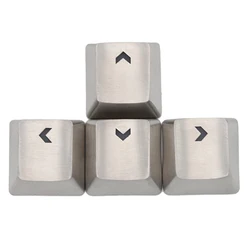 teamwolf stainless steel MX Keycap silver color metal keycap for mechanical keyboard gaming key arrow key light through back lit