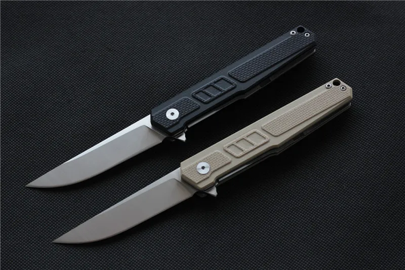 MK08 9Cr18MoV 59hrc Pocket Folding knife G10 handle camping fishing sharp hunting knife outdoor Tactical survival EDC tools