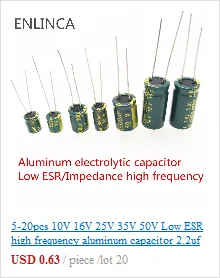 5 teile/los 400V22UF hochfrequenz niedriger impedanz 400V 22UF aluminium-elektrolytkondensator größe 10*17 T22 20% – Detail 16