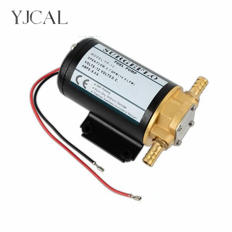 FP-12/24 DC 12V 24V Electric Oil Pump Fuel Transfer Gear Self-priming Diesel Vacuum Pump Sucker Lubricating Oil Pump Extractor