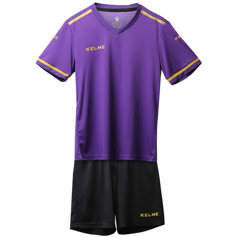 Kelme camisa infantil de futebol, uniforme de futebol personalizado, roupa para treino, manga curta, respirável, 3873001