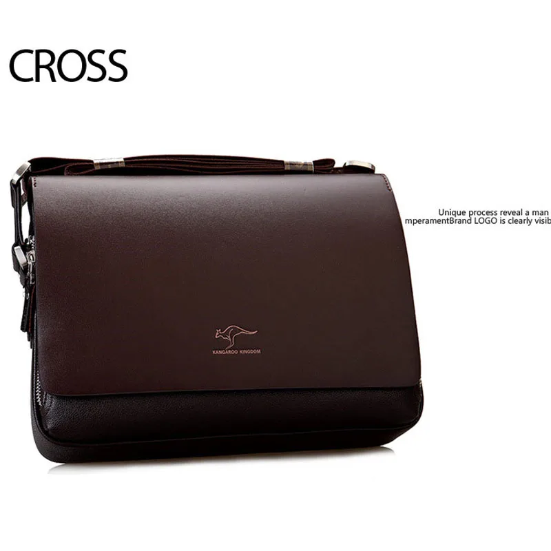 Yeni geldi lüks marka erkek askılı çanta Vintage PU deri omuz çantası yakışıklı Crossbody çanta