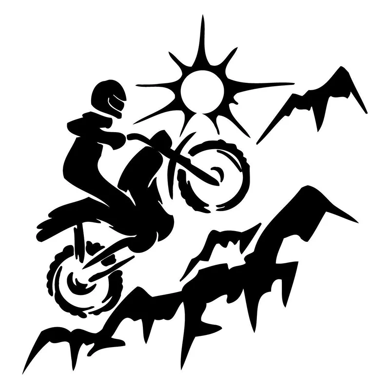 Off road motorcycle climbing design, car windows, bumpers, motorcycle accessories, decorative vinyl stickers