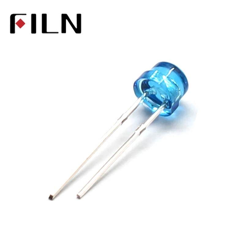 100 stks/partij 5mm diffuus blauw bidirectionele LED Emitting Diode Lamp Super Heldere LED Light 2 pin