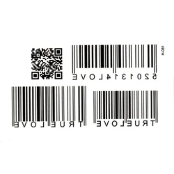 Flirty Temporary tattoos Sticker Fake Tattoo Stickers Flash Tatoo Body Art beauty QR code fake tatto