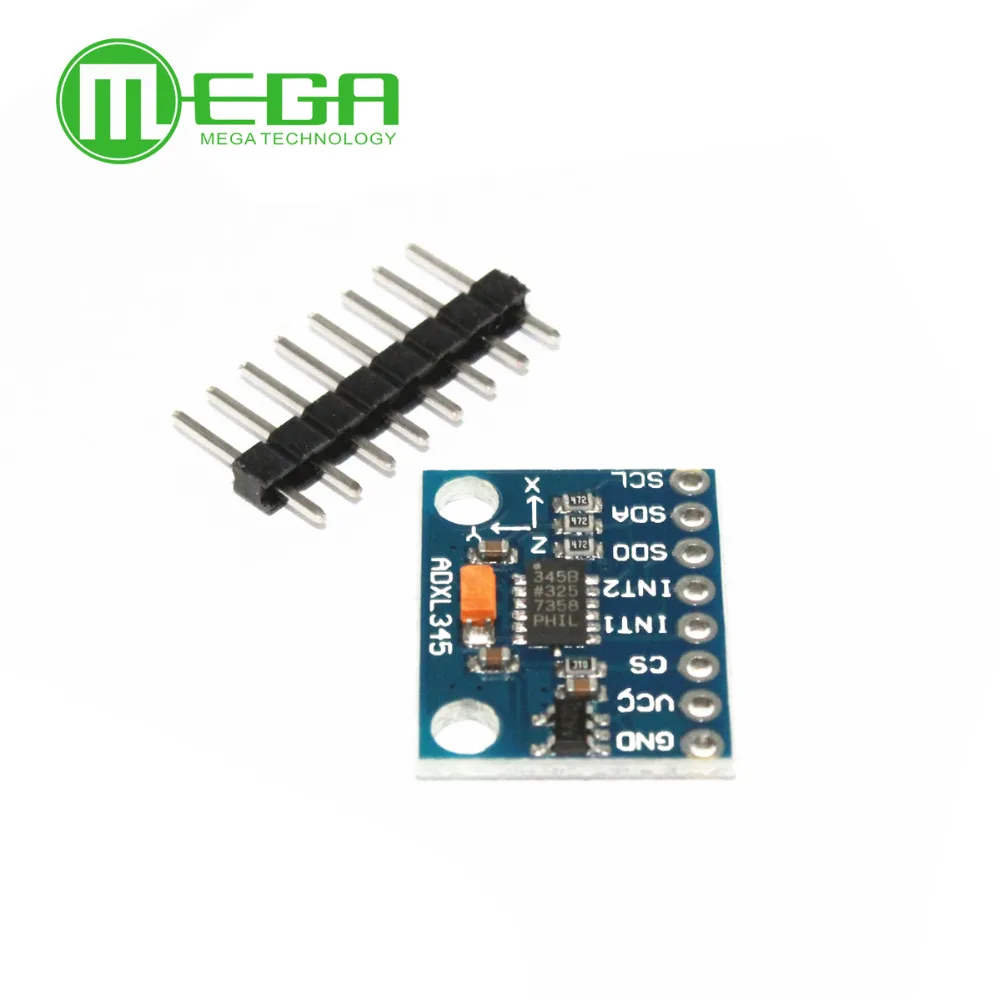 3軸重力アクセラレーション10個セットgy-291-adxl345傾斜モジュールiic-spi伝送