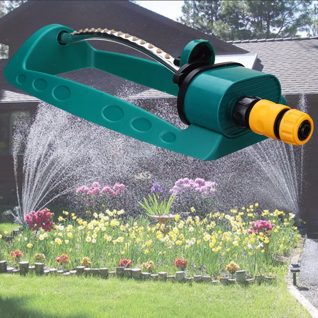 JX-LCLYL Adjustable Alloy Watering Sprinkler Sprayer Oscillating Oscillator Lawn Garden