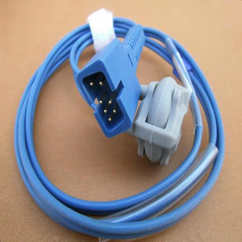 

5pcs/Lot 2023 Compatible for Nellcor DB7 Pin Infant/Neonate Wrapped Spo2 Sensor Pulse Oximeter Probe,Spo2 Adapter Cable TPU 1M