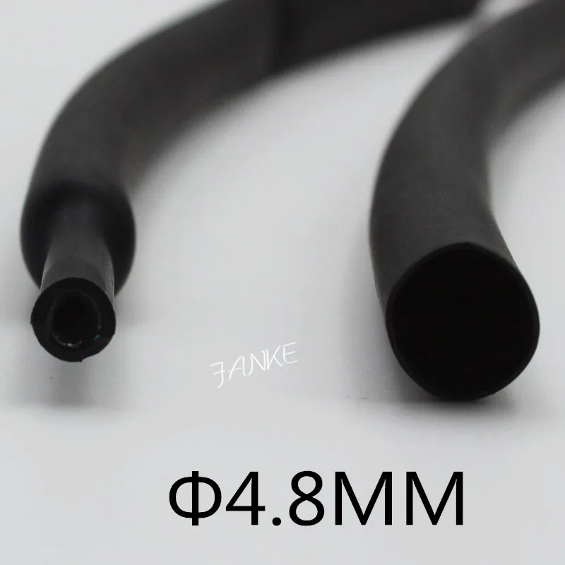 (1Meter/lot)4.8MM Inner Diameter Black Double Wall Heat Shrink Tube Shrinkage Ratio 3:1 Containing Glue Waterproof Cable Sleeve