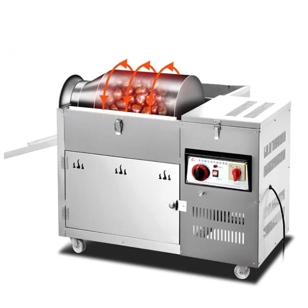 

25-50kg/h Gas Soybean Nuts Roasting Machine