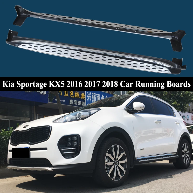 JIOYNG For Kia Sportage KX5 2016-2022 Car Running Boards Auto Side Step Bar Pedals Brand New Nerf Bars