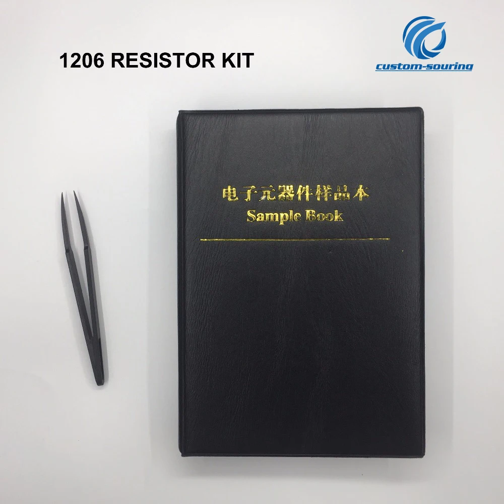 Free Shipping 8500pc 1% 1206 smd resistor kit 1206 resistor assortment sample book for resistor book 170value*50pc resistor pack