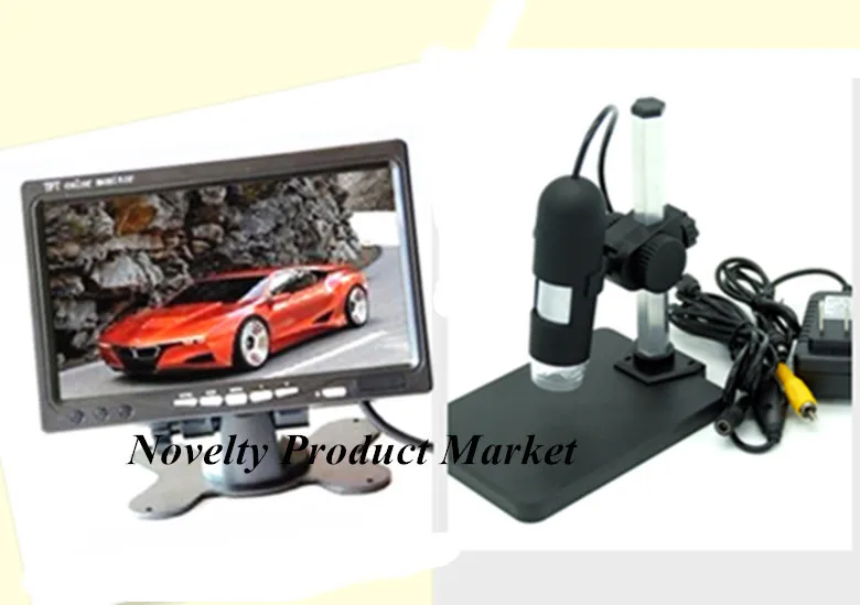 

With 7 Inch LCD Monitor 1200X AV Microscope For Science Inspection LED Illumination